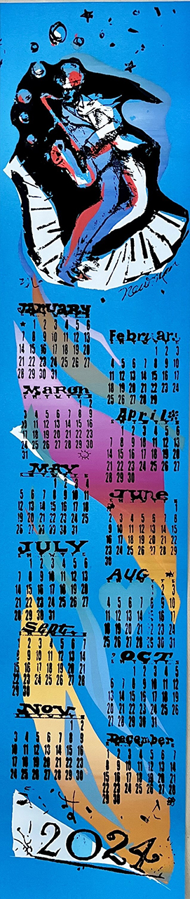 Multi-color 2024 calendar