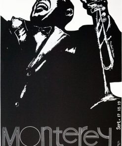 1971 Louis Armstrong at Monterey Jazz Festival Poster