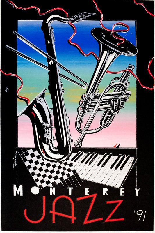 Saxophone Trumpet and Keyboard at 1991 Monterey Jazz Festival